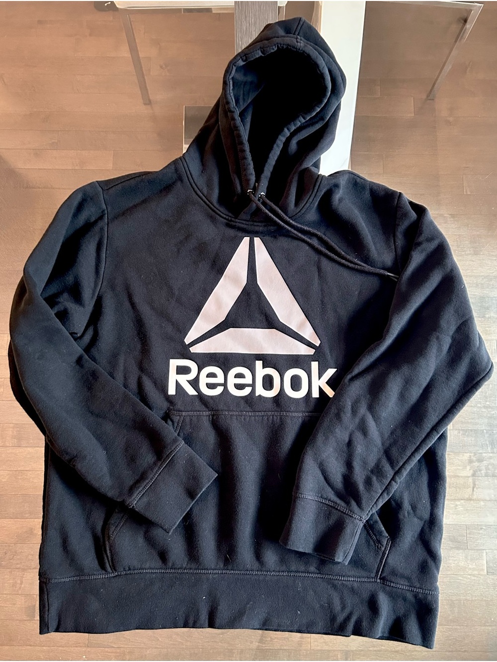 Reebok Big Logo Hoodie – | Warm, Comfortable Unisex Sweatshirt